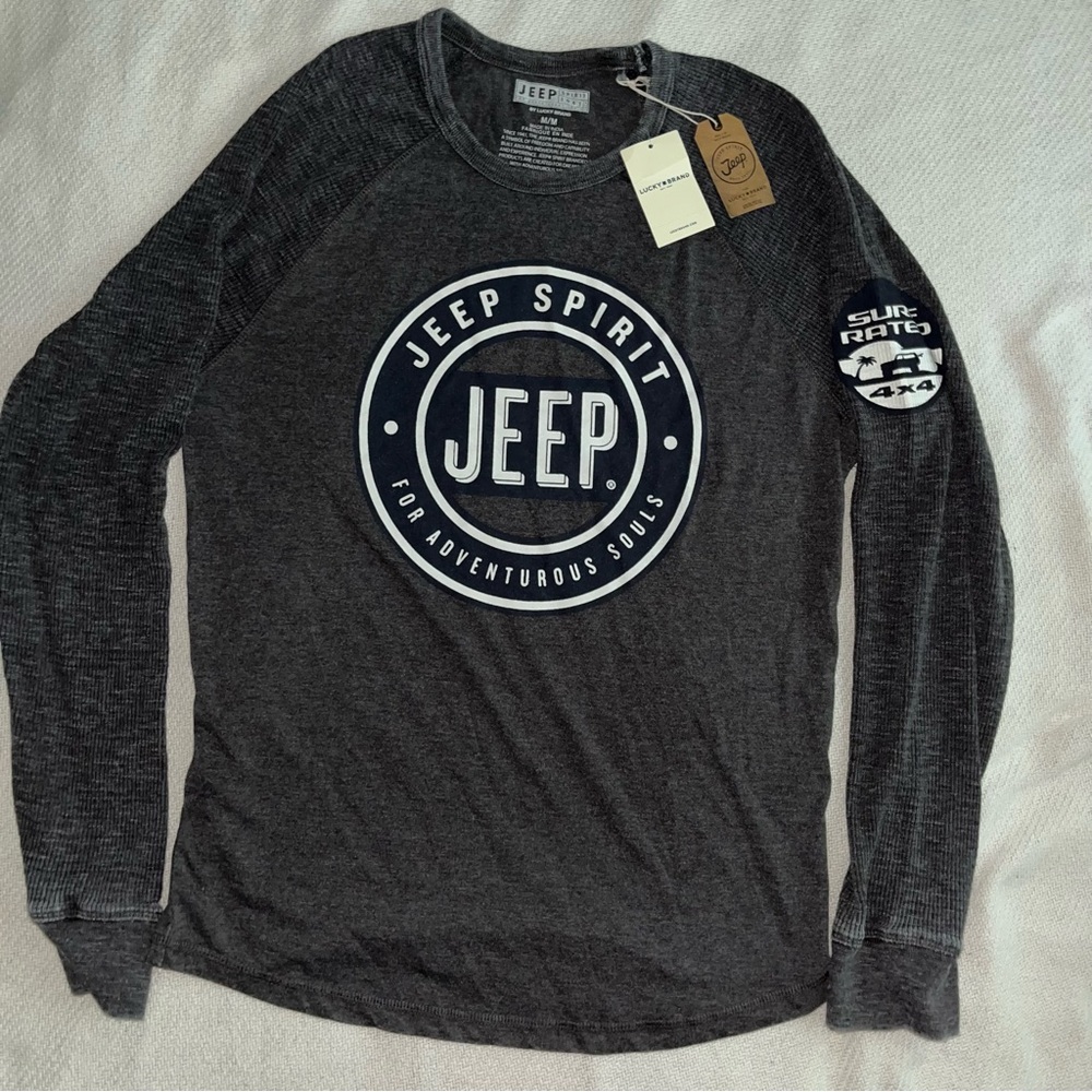 Lucky Brand Jeep Mens Size Medium Long Sleeve T-Shirt